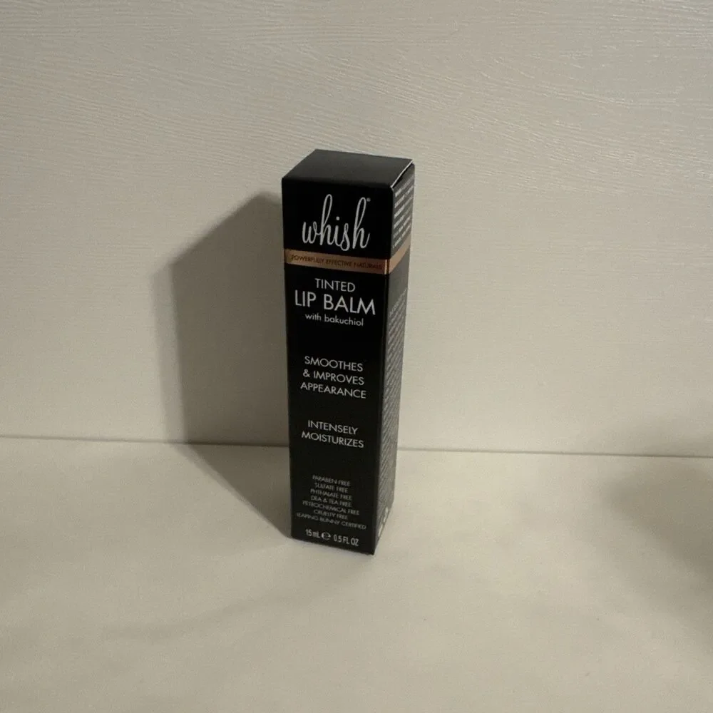 Whish Tinted Lip Balm Oil with Bakuchiol, 0.5oz